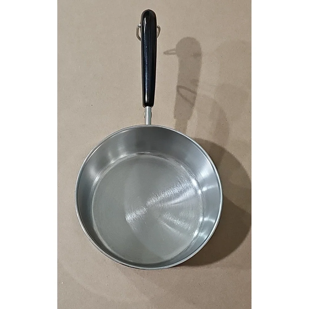 REVERE WARE 1 Qt 96K Stainless Saucepan Clad Bottom w/Lid Clinton, Ill. USA